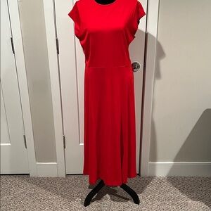 Banana Republic Red Maxi Dress with Slit NWT size 12